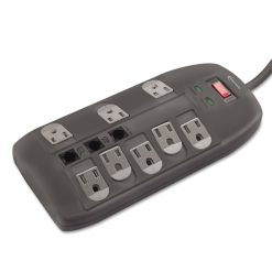 Innovera® Surge Protector, 8 AC Outlets, 6 Ft Cord, 2,160 J, Black