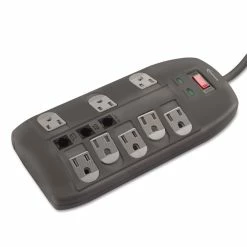 Innovera® Surge Protector, 8 AC Outlets, 6 Ft Cord, 2,160 J, Black