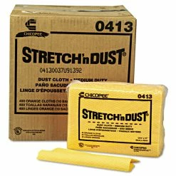 Chix® Stretch 'n Dust Cloths, 12.6 X 17, Yellow, 40/Pack, 10 Packs/Carton