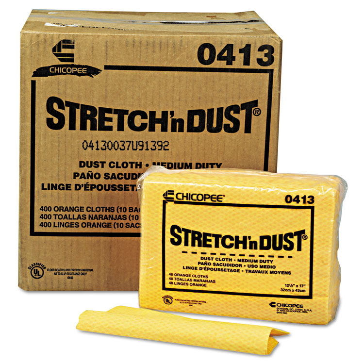 Chix® Stretch 'n Dust Cloths, 12.6 X 17, Yellow, 40/Pack, 10 Packs/Carton 3 Chix® Stretch 'n Dust Cloths, 12.6 X 17, Yellow, 40/Pack, 10 Packs/Carton