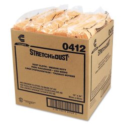 Chix® Stretch 'n Dust Cloths, 11 5/8 X 24, Yellow, 40 Cloths/Pack, 10 Packs/Carton