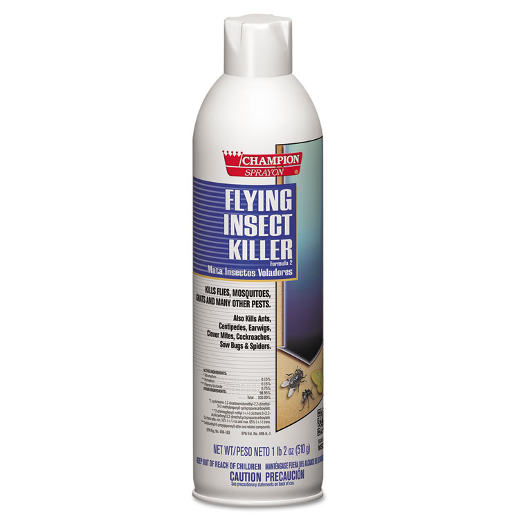 Champion Sprayon Flying Insect Killer, 18 oz Aerosol Spray, 12/Carton Chase Products Champion Sprayon Flying Insect Killer, 18 Oz Aerosol Spray, 12/Carton -Costway Shop 170888