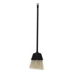 Impact Lobby Dust Pan Broom, Plastic Bristles, 38" Handle, Natural/Black, 12/Carton