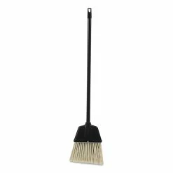 Impact Lobby Dust Pan Broom, Plastic Bristles, 38" Handle, Natural/Black, 12/Carton
