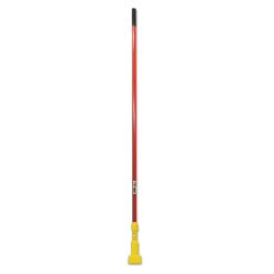 Rubbermaid Commercial Gripper Fiberglass Mop Handle, 1" Dia X 60", Red/Yellow