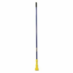 Rubbermaid Commercial Gripper Fiberglass Mop Handle, 1" Dia X 60", Blue/Yellow