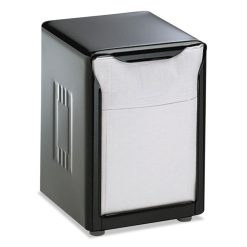 San Jamar Tabletop Napkin Dispenser, Low Fold, 3.75 X 4 X 5.5, Capacity: 150, Black