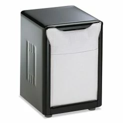 San Jamar Tabletop Napkin Dispenser, Low Fold, 3.75 X 4 X 5.5, Capacity: 150, Black