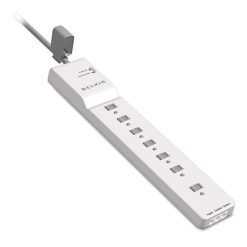 Belkin Home/Office Surge Protector, 7 AC Outlets, 6 Ft Cord, 2,320 J, White