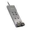 Belkin Home/Office Surge Protector, 8 AC Outlets, 6 Ft Cord, 3,390 J, White