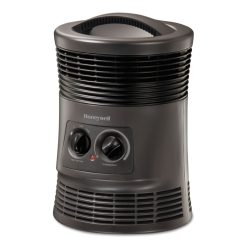 Honeywell 360 Surround Fan Forced Heater, 1,500 W, 9 X 9 X 12, Gray