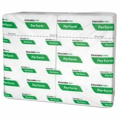 Cascades PRO Perform Interfold Napkins, 1-Ply, 6.5 X 4.25, White, 376/Pack, 16 Packs/Carton