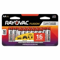 Rayovac® Fusion Advanced Alkaline AA Batteries, 16/Pack