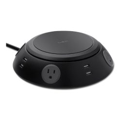 Belkin Meeting Room Power Center, 4 AC Outlets/8 USB Ports, 6 Ft Cord, 1,080 J, Black