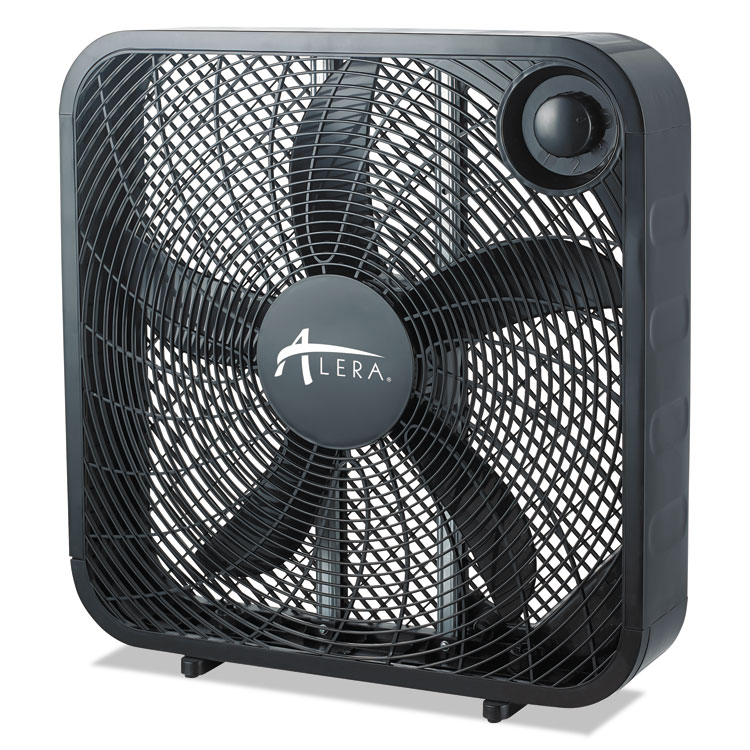 Alera™ 3-Speed Box Fan, Black 4 Alera™ 3-Speed Box Fan, Black - Image 2