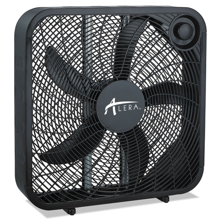 Alera™ 3-Speed Box Fan, Black 3 Alera™ 3-Speed Box Fan, Black