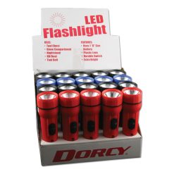 Dorcy LED Utility Flashlight, 1 D Battery (Sold Separately), Assorted