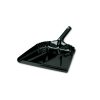 Impact Heavy-Duty Commercial Dust Pan, 16 X 15.5, 5.38" Handle, 20-Gauge Steel, Black