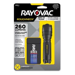 Rayovac® LED Aluminum Flashlight, 3 AAA Batteries (Included), Black