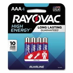 Rayovac® High Energy Premium Alkaline AAA Batteries, 4/Pack