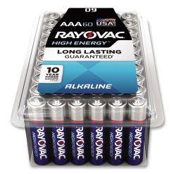 Rayovac® Alkaline AAA Batteries, 60/Pack