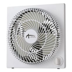 Alera™ 9" 3-Speed Desktop Box Fan, Plastic, White