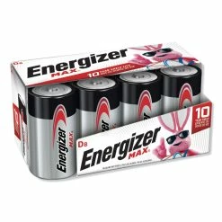 Energizer MAX Alkaline D Batteries, 1.5 V, 8/Pack