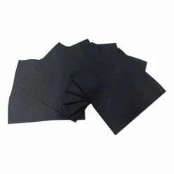 GEN Cocktail Napkins, 2-Ply, 9w X 4.5d, Black, 2,000/Carton