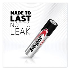 Energizer MAX Alkaline AAA Batteries, 1.5 V, 12/Pack -Costway Shop 631128
