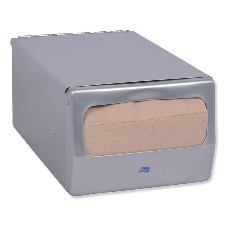 Tork Masterfold Napkin Dispenser, 7.63 X 11.75 X 5.63, Brushed Steel 12 Tork Masterfold Napkin Dispenser, 7.63 X 11.75 X 5.63, Brushed Steel - Image 10