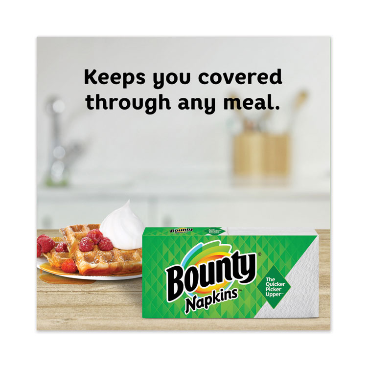 Quilted Napkins, 1-Ply, 12 1/10 x 12, 6 PK/Print, 6 PK/White, 200/PK, 12 PK/CT Bounty Quilted Napkins, 1-Ply, 12 1/10 X 12, 6 PK/Print, 6 PK/White, 200/PK, 12 PK/CT -Costway Shop 666292