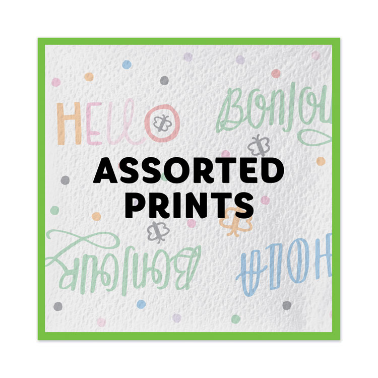 Quilted Napkins, 1-Ply, 12 1/10 x 12, 6 PK/Print, 6 PK/White, 200/PK, 12 PK/CT Bounty Quilted Napkins, 1-Ply, 12 1/10 X 12, 6 PK/Print, 6 PK/White, 200/PK, 12 PK/CT -Costway Shop 666337