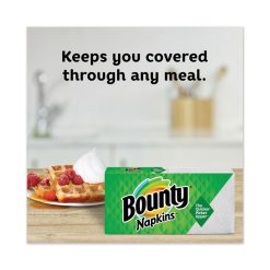 Bounty Quilted Napkins, 1-Ply, 12.1 X 12, White, 100/Pack -Costway Shop 666404