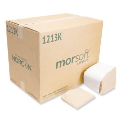 Morcon Tissue Morsoft Dispenser Napkins, 1-Ply, 11.5 X 13, Kraft, 250/Pack, 24 Packs/Carton