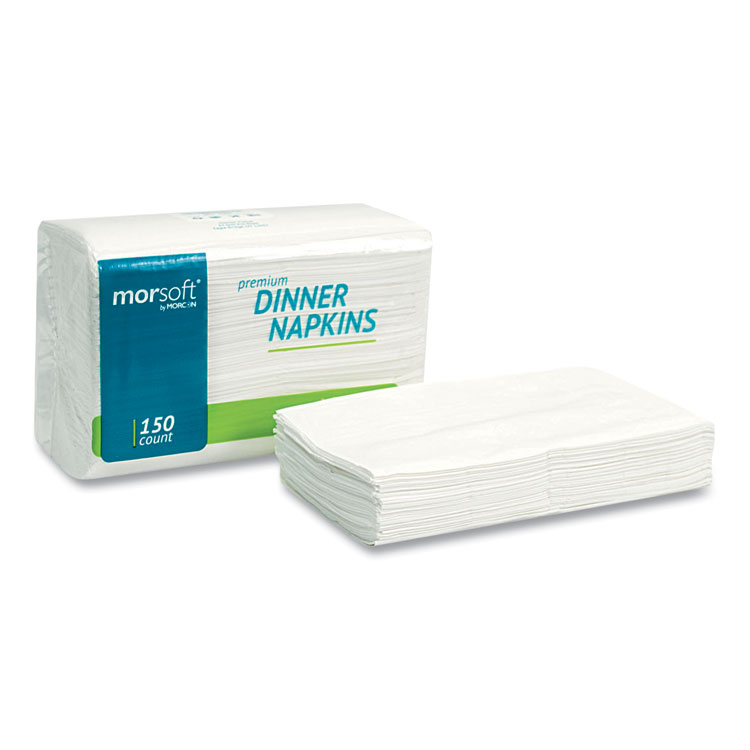 Morsoft Dinner Napkins, 2-Ply, 14.5 x 16.5, White, 3,000/Carton Morcon Tissue Morsoft Dinner Napkins, 2-Ply, 14.5 X 16.5, White, 3,000/Carton -Costway Shop 716718