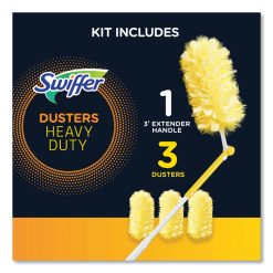 Swiffer Heavy Duty Dusters With Extendable Handle, 14" To 3 Ft Handle, 1 Handle And 3 Dusters/Kit -Costway Shop 721657