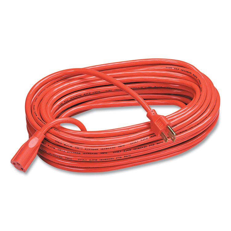 Indoor/Outdoor Heavy-Duty 3-Prong Plug Extension Cord, 50 ft, 13 A, Orange Fellowes Indoor/Outdoor Heavy-Duty 3-Prong Plug Extension Cord, 50 Ft, 13 A, Orange -Costway Shop 735426