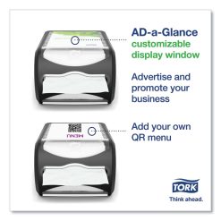 Tork Xpressnap Counter Napkin Dispenser, 7.5 X 12.1 X 5.7, Black -Costway Shop 829397
