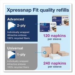 Tork Xpressnap Fit Napkin Dispenser, Tabletop, 4.4 X 5.6 X 6.7, Black -Costway Shop 829404