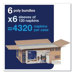 Tork Xpressnap Fit Interfold Dispenser Napkins, 2-Ply, 6.5 X 8.39, White, 120/Pack, 36 Packs/Carton 4 Tork Xpressnap Fit Interfold Dispenser Napkins, 2-Ply, 6.5 X 8.39, White, 120/Pack, 36 Packs/Carton -Costway Shop 829419