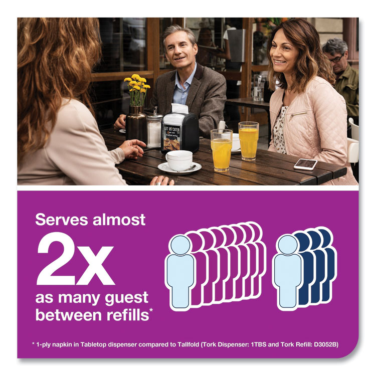 Xpressnap Fit Interfold Dispenser Napkins, 2-Ply, 6.5 x 8.39, White, 120/Pack, 36 Packs/Carton Tork Xpressnap Fit Interfold Dispenser Napkins, 2-Ply, 6.5 X 8.39, White, 120/Pack, 36 Packs/Carton -Costway Shop 829424