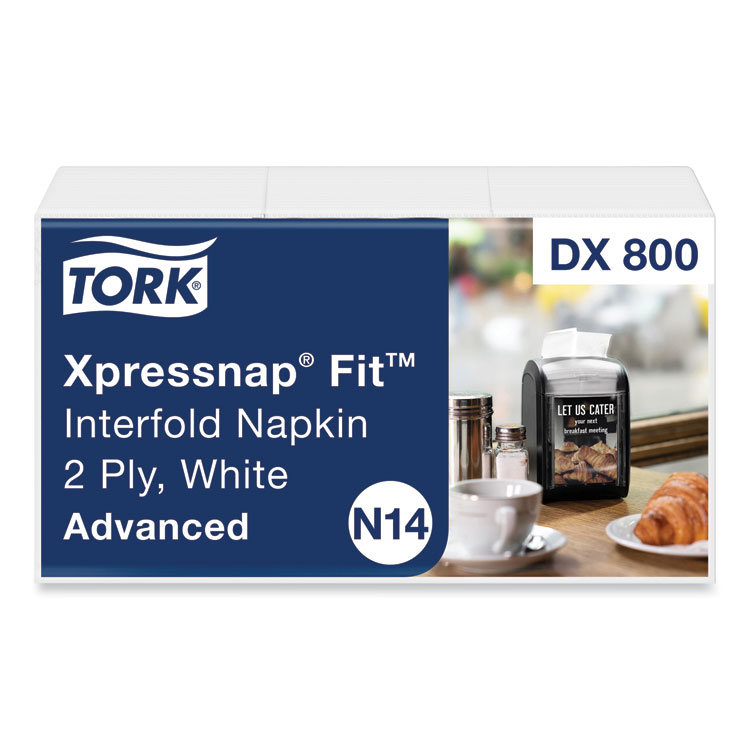 Xpressnap Fit Interfold Dispenser Napkins, 2-Ply, 6.5 x 8.39, White, 120/Pack, 36 Packs/Carton Tork Xpressnap Fit Interfold Dispenser Napkins, 2-Ply, 6.5 X 8.39, White, 120/Pack, 36 Packs/Carton -Costway Shop 830348