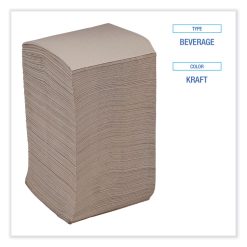 Boardwalk® Beverage Napkins, 1-Ply, 9.5" X 9.5", Kraft, 500/Pack, 8 Packs/Carton 5 Boardwalk® Beverage Napkins, 1-Ply, 9.5" X 9.5", Kraft, 500/Pack, 8 Packs/Carton -Costway Shop 838693
