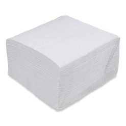 Boardwalk® Dinner Napkin, 1-Ply, 17 X 17, White, 250/Pack, 12 Packs/Carton