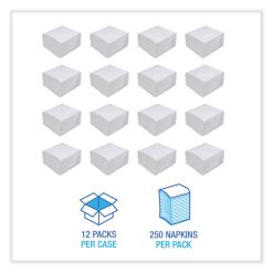 Boardwalk® Dinner Napkin, 1-Ply, 17 X 17, White, 250/Pack, 12 Packs/Carton 12 Boardwalk® Dinner Napkin, 1-Ply, 17 X 17, White, 250/Pack, 12 Packs/Carton -Costway Shop 838719