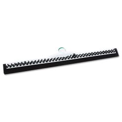 Unger® Sanitary Brush With Squeegee, Black Polypropylene Bristles, 22" Brush