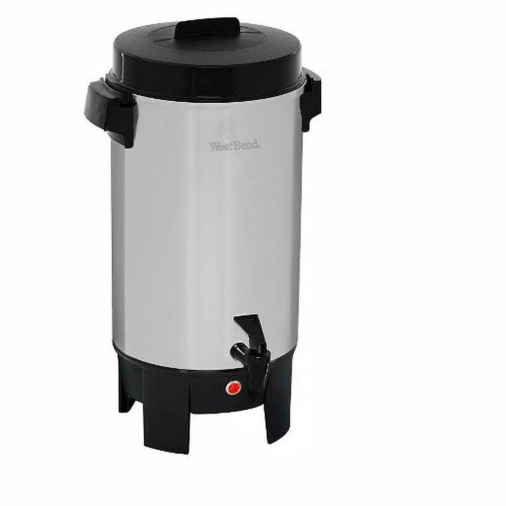 West Bend 30-Cup Polished Aluminum Silver with Quick Brewing Coffee Urn with Automatic Temperature Control Large Capacity Coffee Makers West Bend 30-Cup Polished Aluminum Silver With Quick Brewing Coffee Urn With Automatic Temperature Control Large Capacity -Costway Shop aluminum west bend coffee urns cu0042pa23 c3 1000