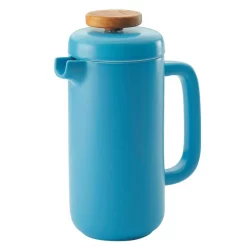 Coffee Makers BonJour Ceramic Coffee And Tea 8-Demitasse-Cup Aqua Ceramic French Press -Costway Shop aqua bonjour french presses 47468 1f 1000