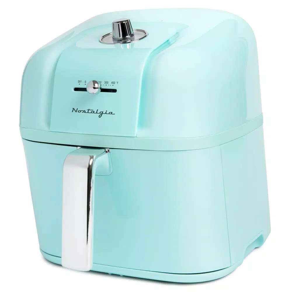 Nostalgia Classic Retro 7 Qt. Aqua Air Fryer Air Fryers Nostalgia Classic Retro 7 Qt. Aqua Air Fryer -Costway Shop aqua nostalgia air fryers claf7aq 64 1000