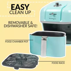 Air Fryers Nostalgia Classic Retro 7 Qt. Aqua Air Fryer 8 Air Fryers Nostalgia Classic Retro 7 Qt. Aqua Air Fryer -Costway Shop aqua nostalgia air fryers claf7aq 76 1000